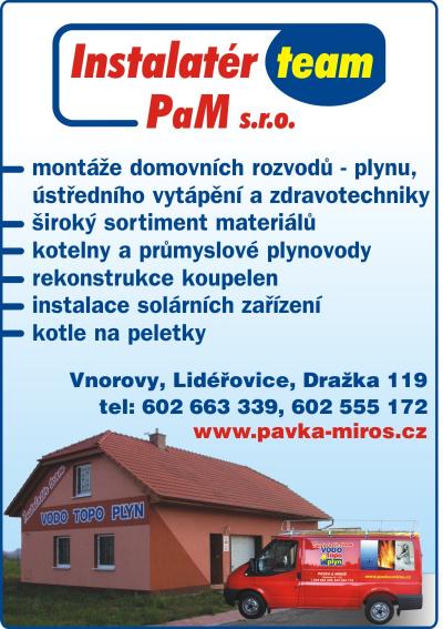 VODO - TOPO - PLYN - Instalatér team PaM s.r.o.