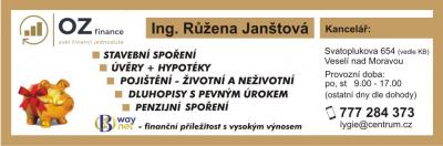 Janštová Růžena, Ing. - finanční poradce, OZ finance s.r.o.
