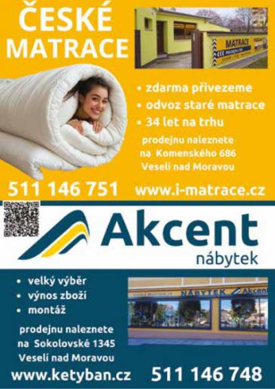 AKCENT Nábytek, s.r.o. - nábytek, bytové doplňky, matrace