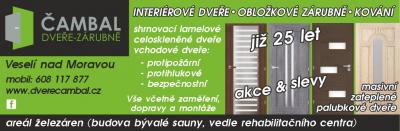 Dveře Čambal - obložkové zárubně - kování - příslušenství