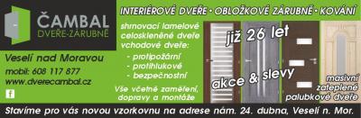 Dveře Čambal -  obložkové zárubně - kování - příslušenství