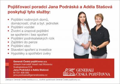 Asistence a poradenství v pojišťovnictví - Jana Podráská a Adéla Stašová