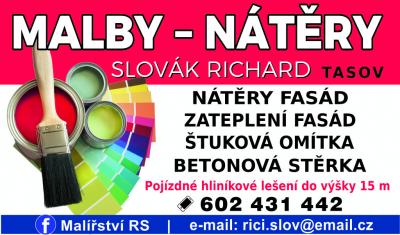 Malby - nátěry - Richard Slovák