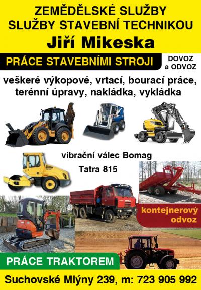 Služby poskytované zemědělskou a stavební technikou - Jiří Mikeska