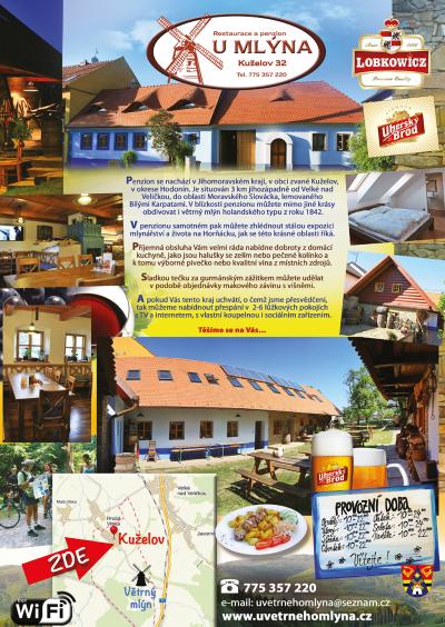 PENZION U MLÝNA - restaurace a penzion