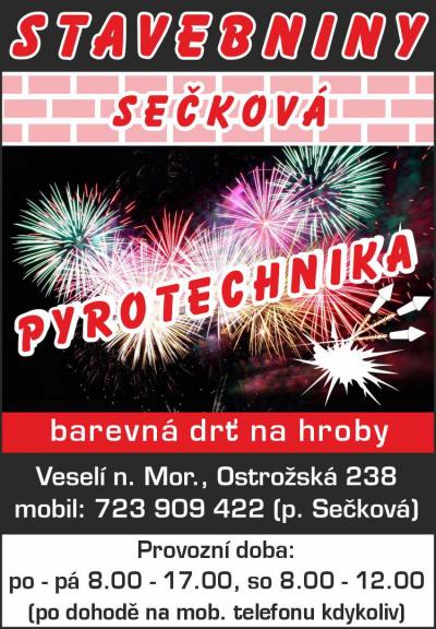 Stavebniny Sečková - stavebniny, pyrotechnika 	