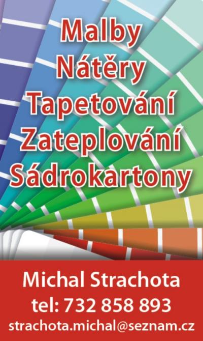 Malířské, natěračské a zateplovací práce - Michal Strachota