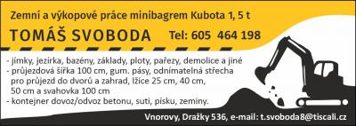 Tomáš Svoboda - zemní a výkopové práce