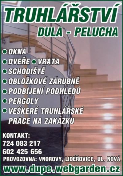 Stavební truhlářství Dula - Pelucha