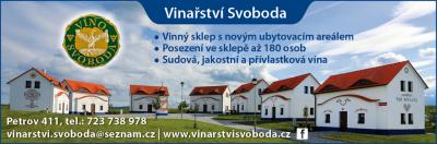 Vinařství Svoboda Plže - Petrov - prohlídka, degustace, ubytování