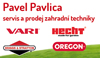 logo Pavlica Pavel - servis a prodej zahradní techniky VARI, HECHT, HONDA, OREGON